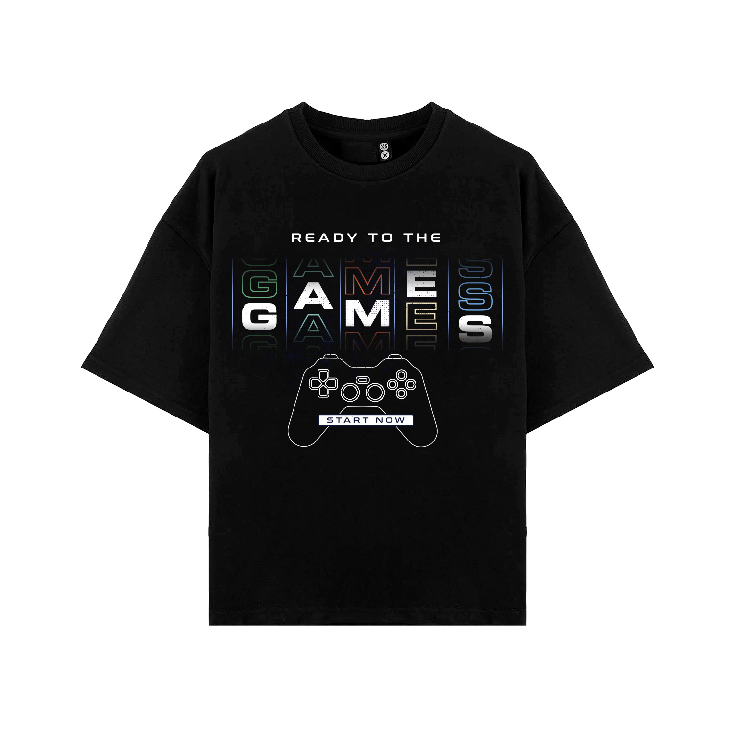 black-oversize-tshirt-front Wholesale Oversized T-Shirts for Your Brand - Image 1