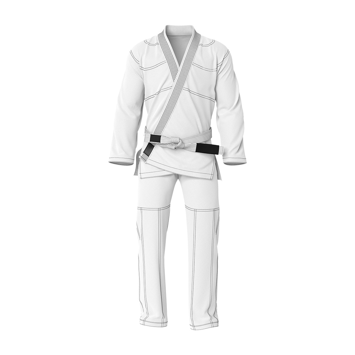 brazilian jiu jitsu gi kimono white Premium Custom BJJ Gi for Teams and Academies - Image 1